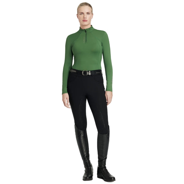 IT06791 LeMieux Women's Long Sleeve Classique Long Sleeve Base Layer - Hunter Green