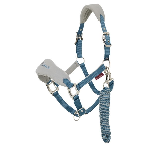 IT06887 LeMieux Vogue Headcollar Halter & Lead Rope Set - Ice Blue
