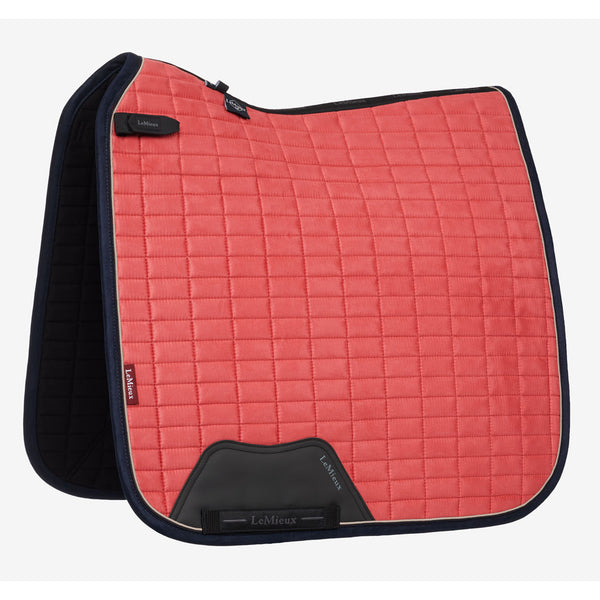 IT07093 LeMieux Suede Square Dressage Pad - Cranberry