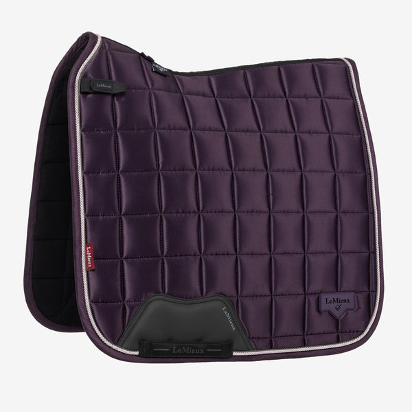 IT07097 LeMieux Loire Classic Satin Dressage Square Saddle Pad - Juniper
