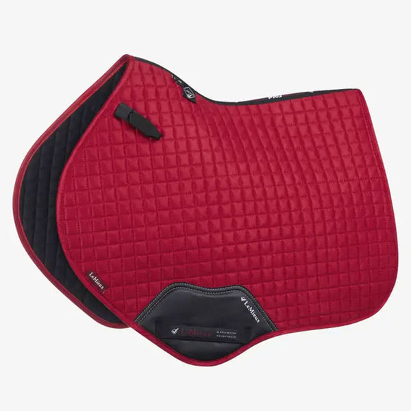 IT07599 LeMieux Suede Close Contact Square English Saddle Pad - Chilli