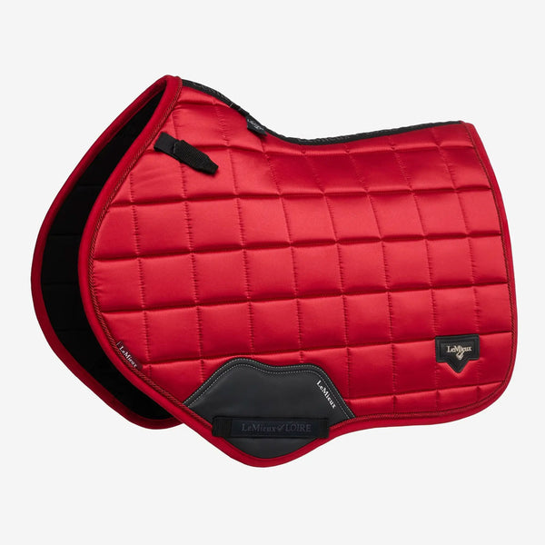 IT07604 LeMieux Loire Classic Satin Close Contact Square English Saddle Pad - Chilli