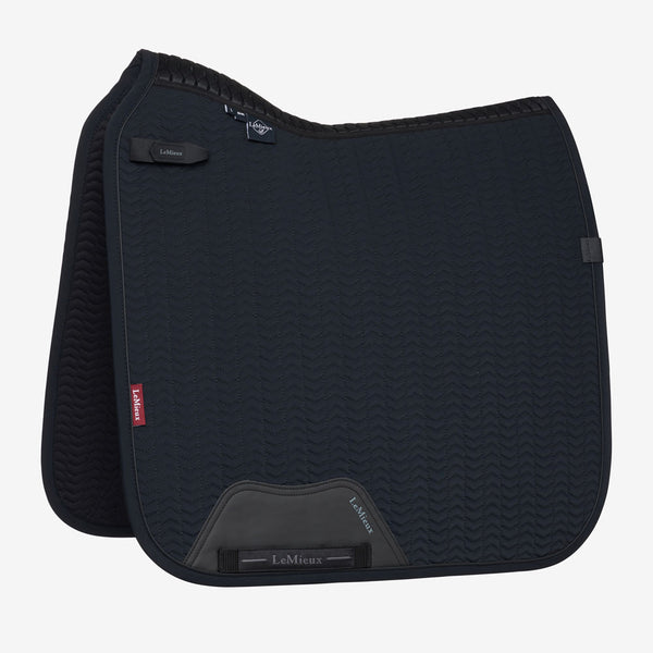 IT07762 LeMieux Essence Dressage Square English Saddle Pad - Black