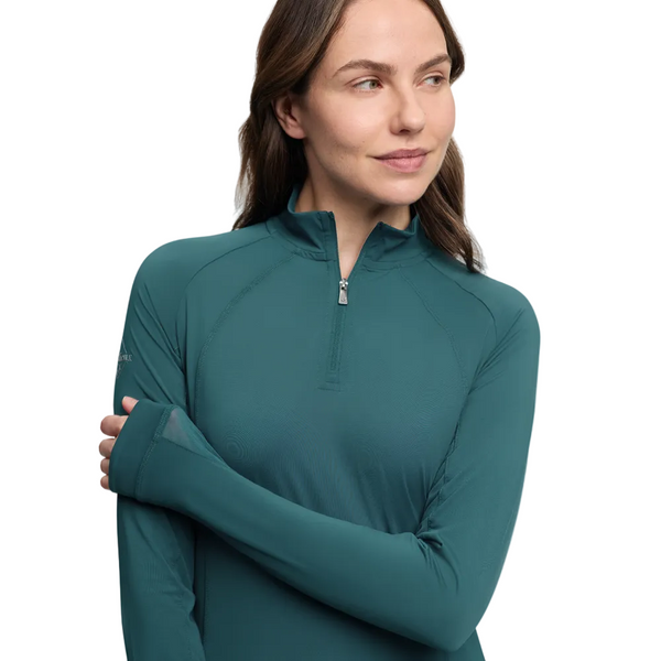 IT08214 LeMieux Women's Halle Lightweight Long Sleeve Base Layer - Jungle