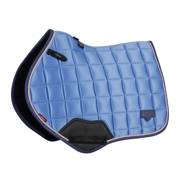 IT08285 LeMieux Loire Classic Satin Close Contact Square English Saddle Pad - Powder Blue
