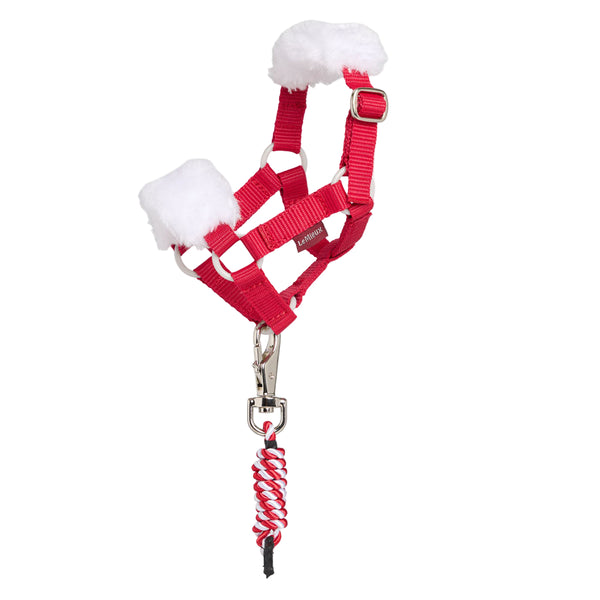 IT08807 LeMieux Toy Pony Christmas Headcollar Halter - Red