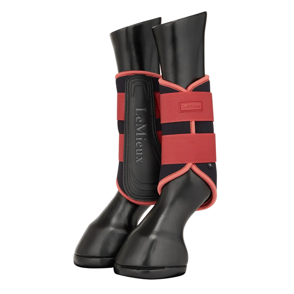 IT09194 LeMieux Air-Tek Grafter Brushing Boots - Russet