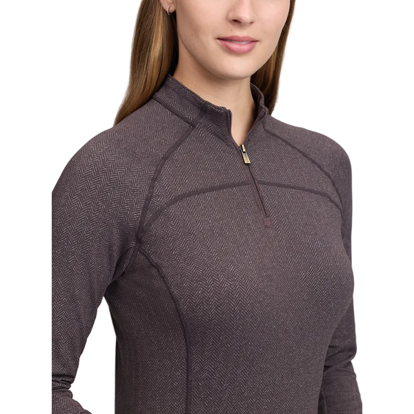 IT09401 LeMieux Women's Heritage Herringbone Base Layer - Cocoa