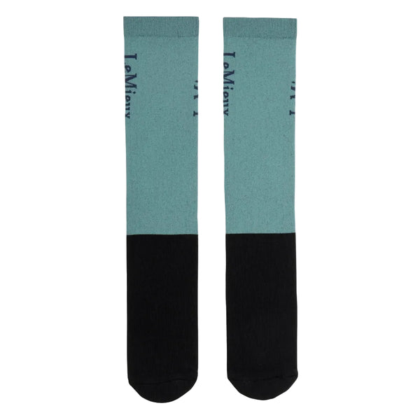 IT09570 LeMieux Competition Logo 2 Pack Socks - Aloe