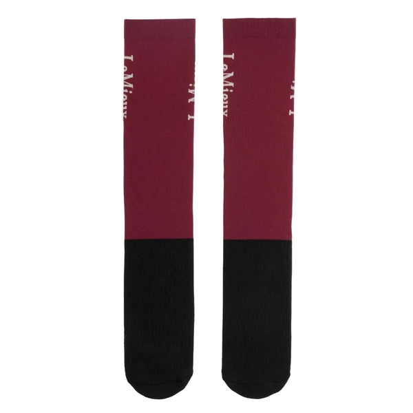 IT09571 LeMieux Competition Logo 2 Pack Socks - Blackberry