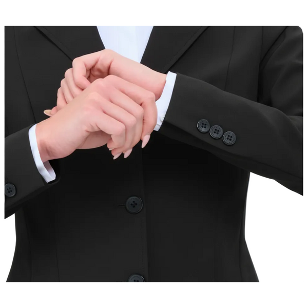 LLC2060 RJ Classics Legacy Lite Ladies Black English Show Coat Jacket