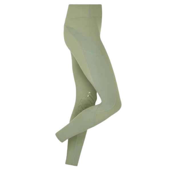 IT04030 Lemieux Lydia Mesh Leggings with Silicone Knee Grip - Thyme