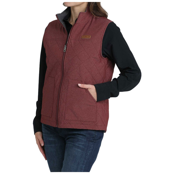 MAV9923002 Cinch Women's Burgundy Reversible Vest
