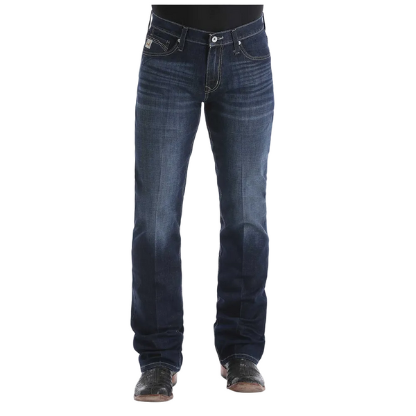 MB65436001 Cinch Men's Ian Slim Fit Boot Cut Jeans - Dark Stonewash