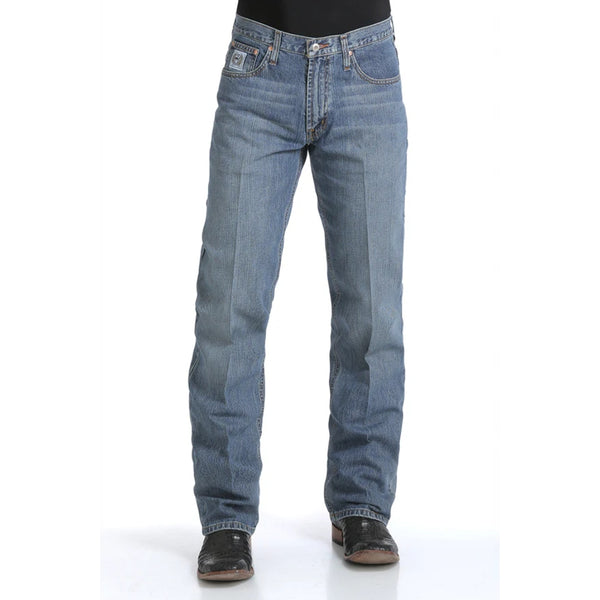 MB92834003 Cinch Men's White Label Relaxed Fit Medium Stonewash Rigid Jeans