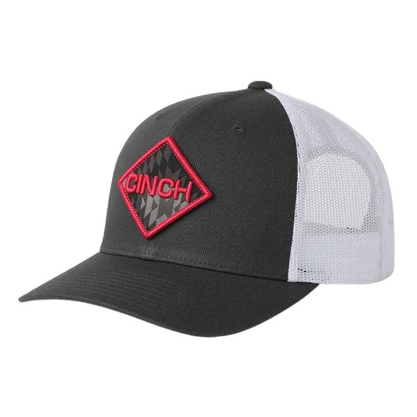 MHC7901011 Cinch Women's Logo Trucker Cap - Grey/White