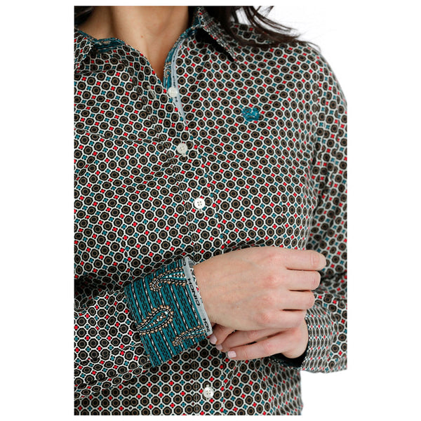 MSW9165040 Cinch Women's Long Sleeve Button-down Western Shirt