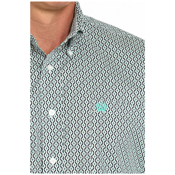 MTW1105932 Cinch Men's Long Sleeve Button down Western Shirt - White Print