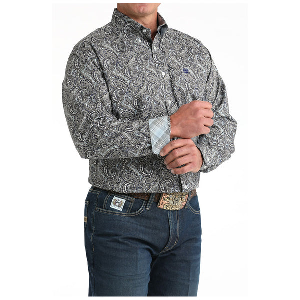 MTW1106001 Cinch Men's Long Sleeve Western Button down Shirt - Multicolor Paisley