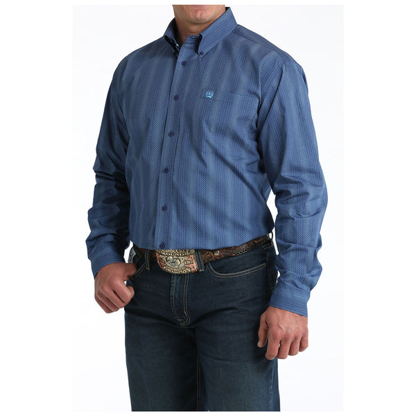 MTW1106010 Cinch Men's Long Sleeve Western Button Down Shirt - Royal