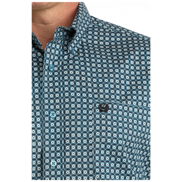 MTW1106049 Cinch Men's Long Sleeve Button Down Western Shirt - Blue