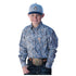 MTW7060336 Cinch Boys Long Sleeve Buttondown Western Shirt - Blue Multi