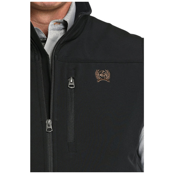 MWV1541010 Cinch Men's Concealed Carry Logo Bonded Vest - Black