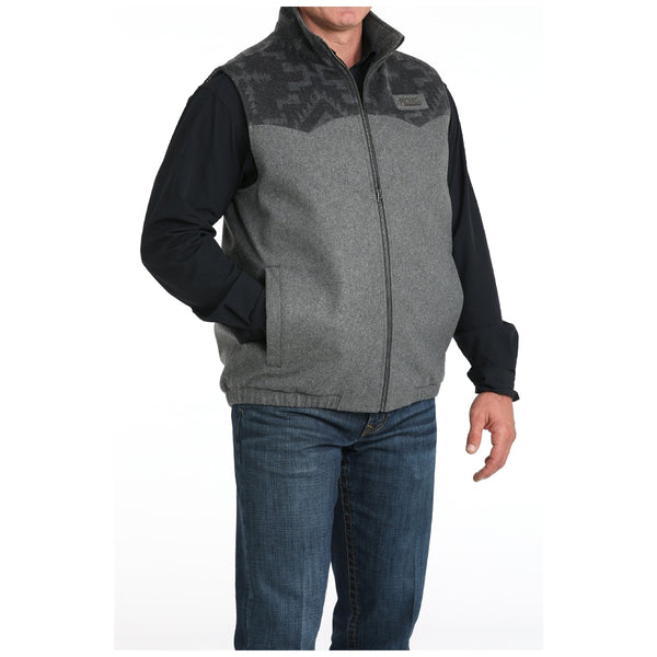 MWV1543015 Cinch Men's Concealed Carry Wooly Vest - Gray