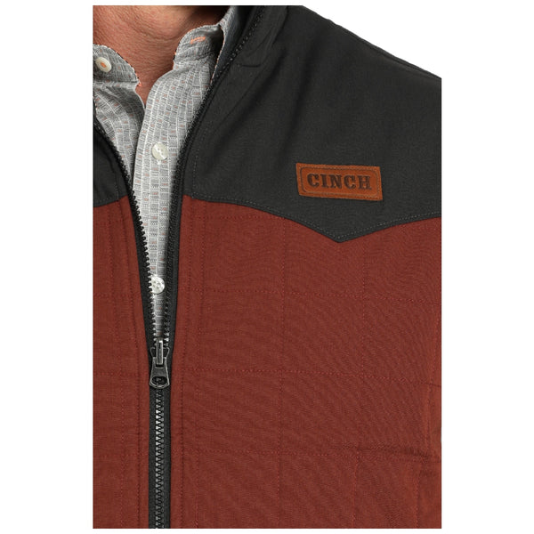 MWV1576005 Cinch Men's Reversible Western Vest - Brown