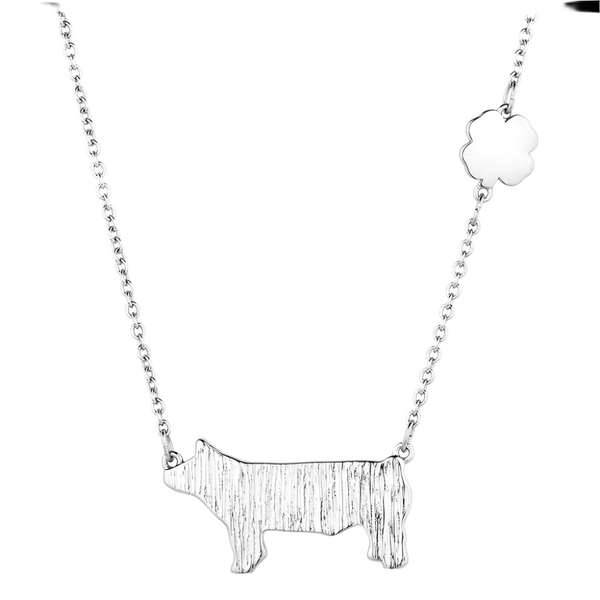 NC6234 Montana Silversmiths 4-H Pig Showman Necklace