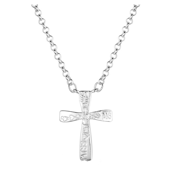 NC6534 Montana Silversmiths Faith in Lights Cross Necklace