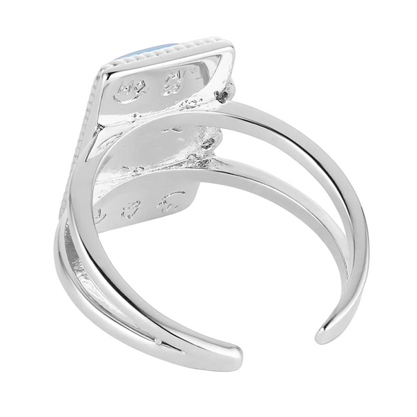 RG6550 Montana Silversmiths Summer Rain Turquoise Ring