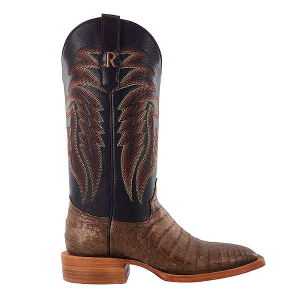 RW2004-2 R. Watson Men's Coco Caiman Belly Square Toe Cowboy Boot