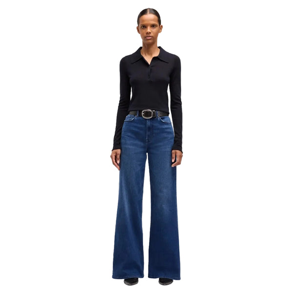 7 For All Mankind Ultra High Rise Jo Wide Leg Jean - Crater 7UH00005