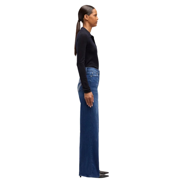 7 For All Mankind Ultra High Rise Jo Wide Leg Jean - Crater 7UH00005