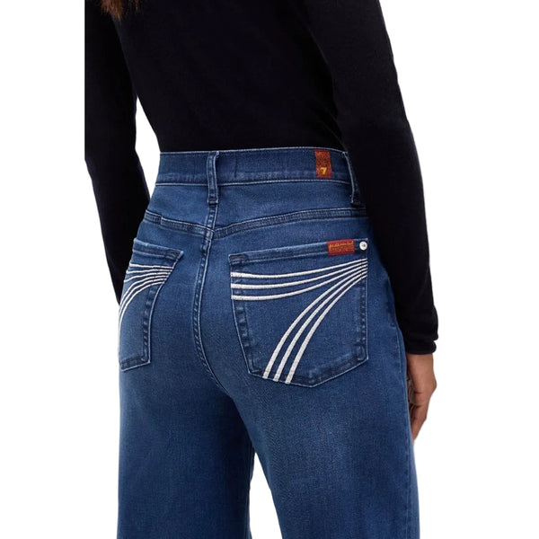 7 For All Mankind Ultra High Rise Jo Wide Leg Jean - Crater 7UH00005