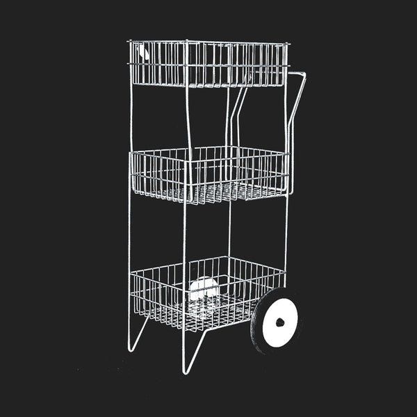 WHL-RBK-001 Royal Wire Rolling Basket 2 Tier