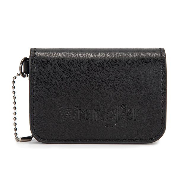 WG435-8182BK Wrangler Aztec Studded Denim Shoulder Bag with Mini Pouch - Black