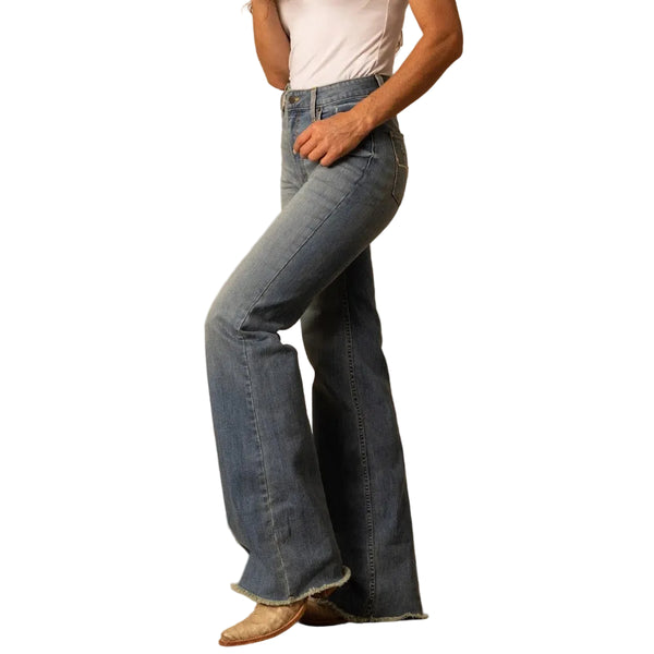 Kimes Olivia Women's High Rise Stovepipe Jeans - Light Wash