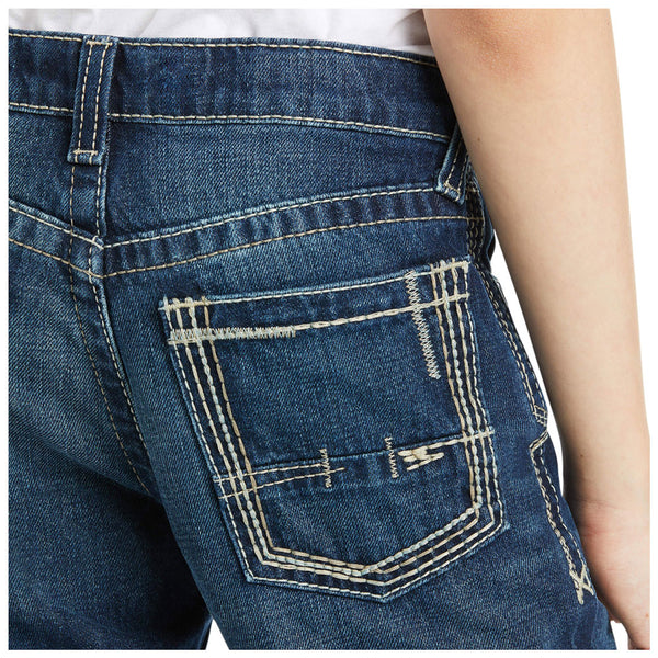 10018338 Ariat Boys B5 Slim Fit Boundary Stackable Straight Leg Jean