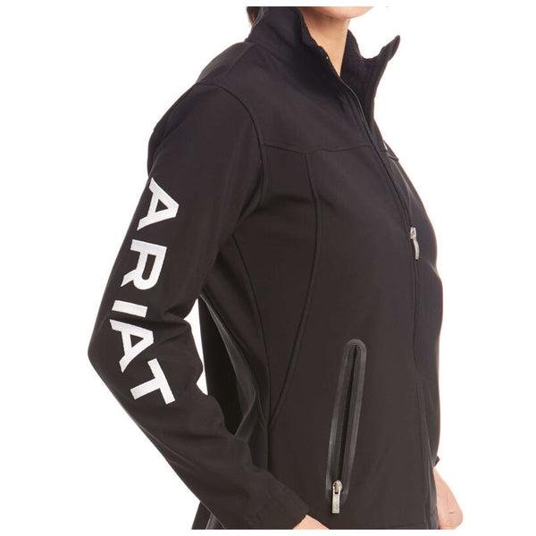 10019206 Ariat Women's Softshell Team Jacket - Black