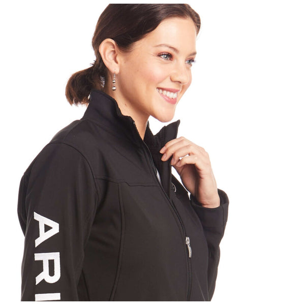 10019206 Ariat Women's Softshell Team Jacket - Black