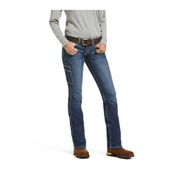 10032464 Ariat Women's Rebar DuraStretch Riveter Straight Leg Jean - Nightride