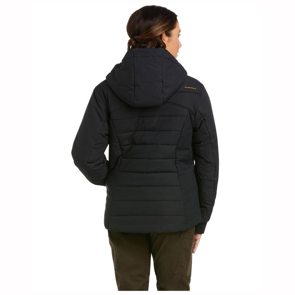 10037609 Ariat Rebar Women's Valkyrie Stretch Canvas Insulated Jacket - Black