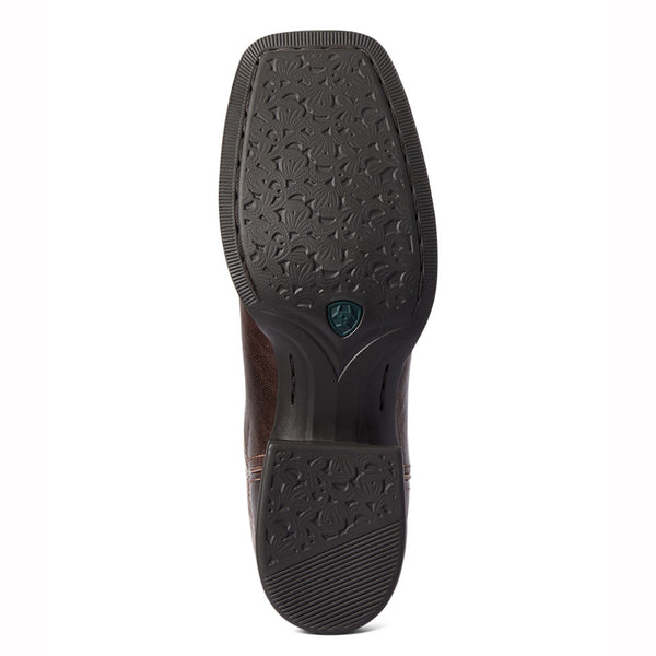 10038420 Ariat Women's Round Up Wide Square Toe Western Boot - Copper Floral