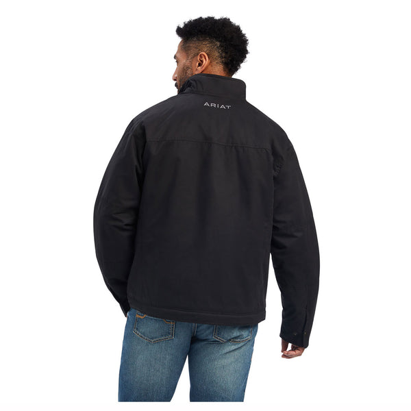 10041631 Ariat Men's Grizzly Canvas Insulated Jacket - Black