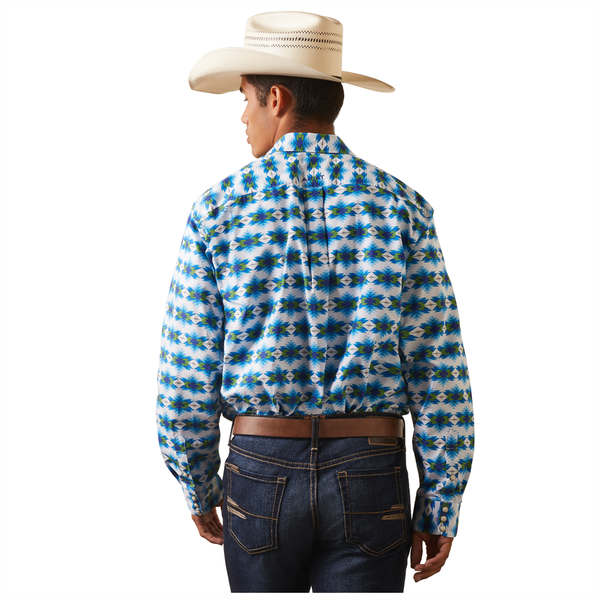 10043793 Ariat Men's Levi Classic Long Sleeve Snap Shirt - White