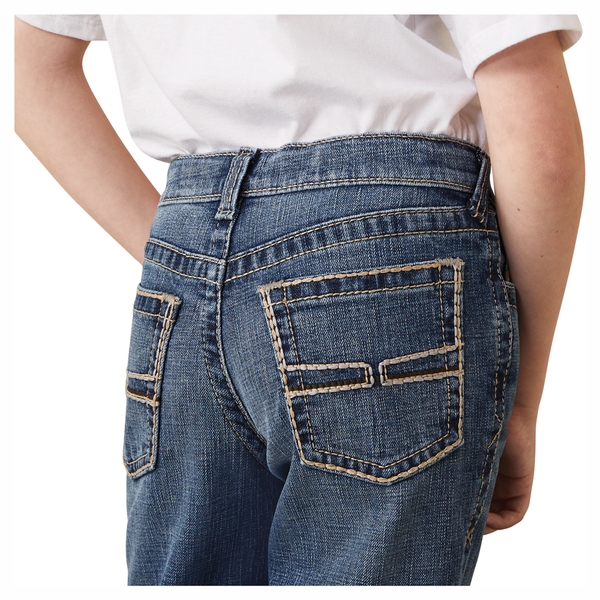 10044382 Ariat Boys Greysill Relaxed Fit Bootcut Jean - Nelson