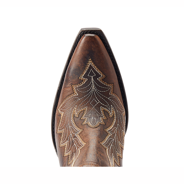 10044502 Ariat Women's Dixon Short Low Heel Western Fashion Boot - Reno Tan