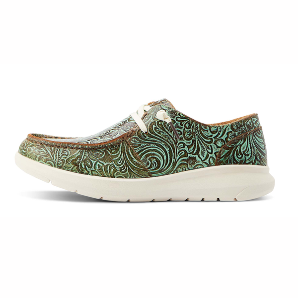 10044588 Ariat Women's Hilo Shoe Vintage Turquoise Floral Embossed